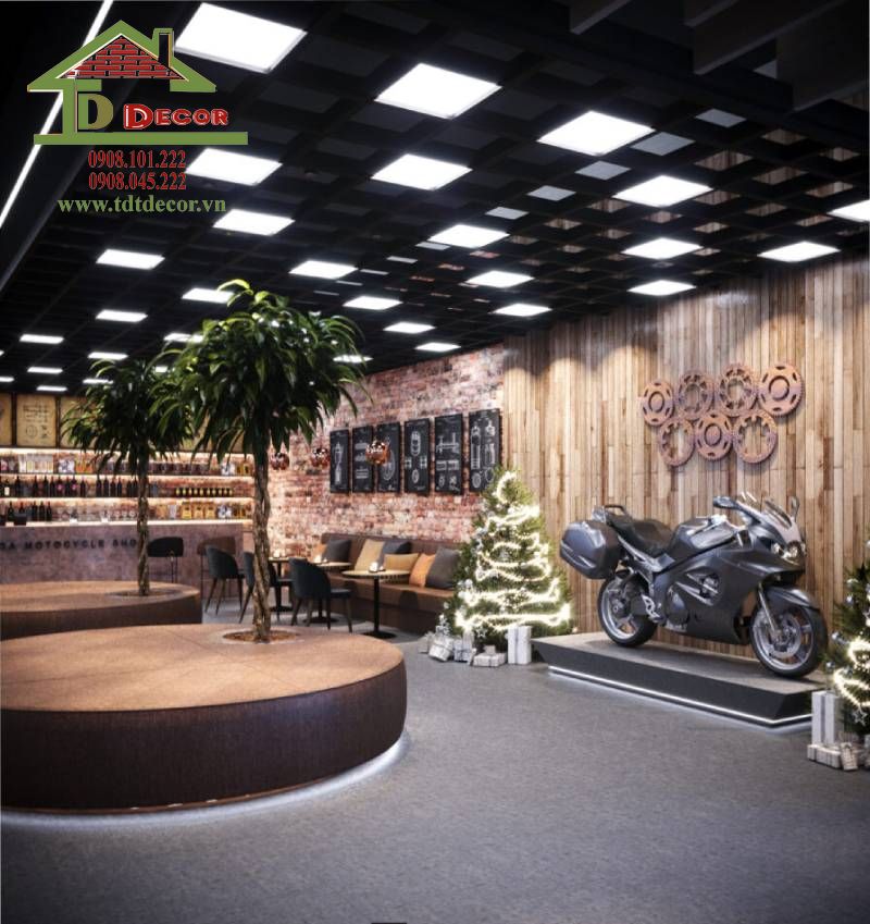 thiết kế showroom xe máy 