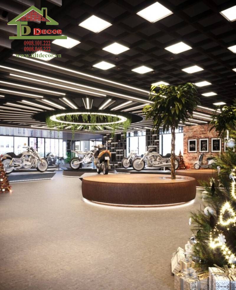 thiết kế showroom xe máy 