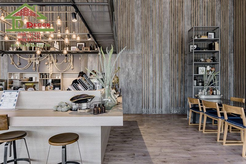 Thiết kế quán cafe 2 mặt tiền