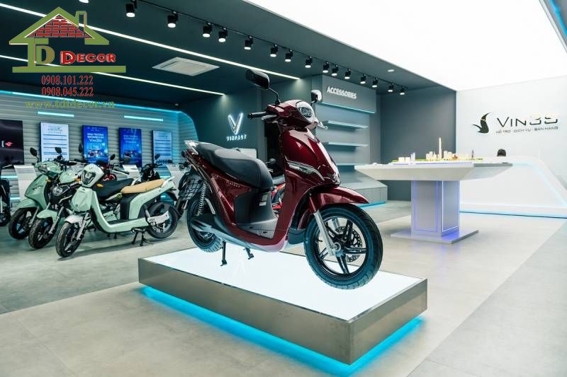 thiết kế showroom xe máy 