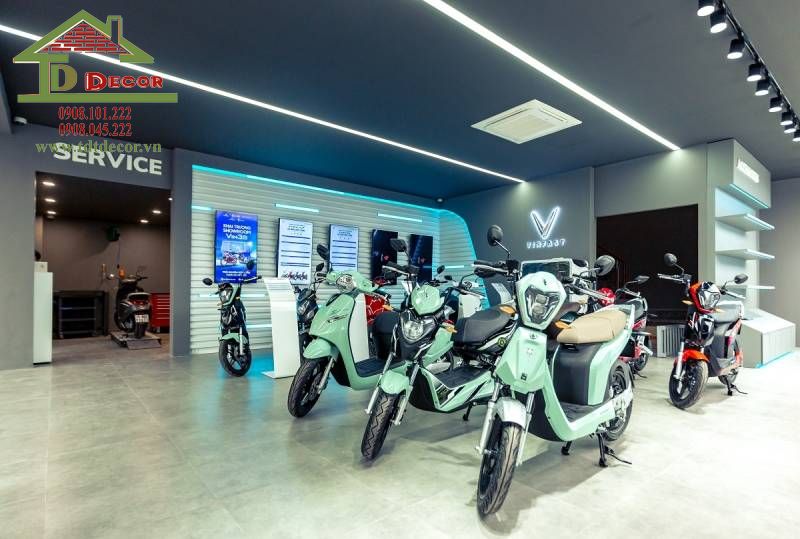 thiết kế showroom xe máy 