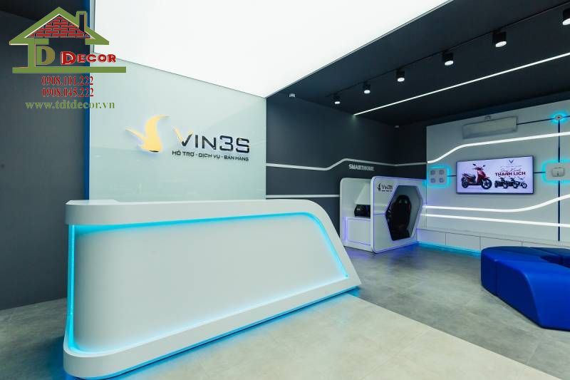 thiết kế showroom xe máy 