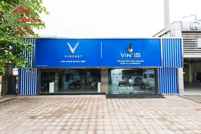 thiết kế showroom xe máy 