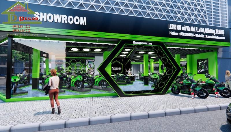 Thiết kế showroom xe máy