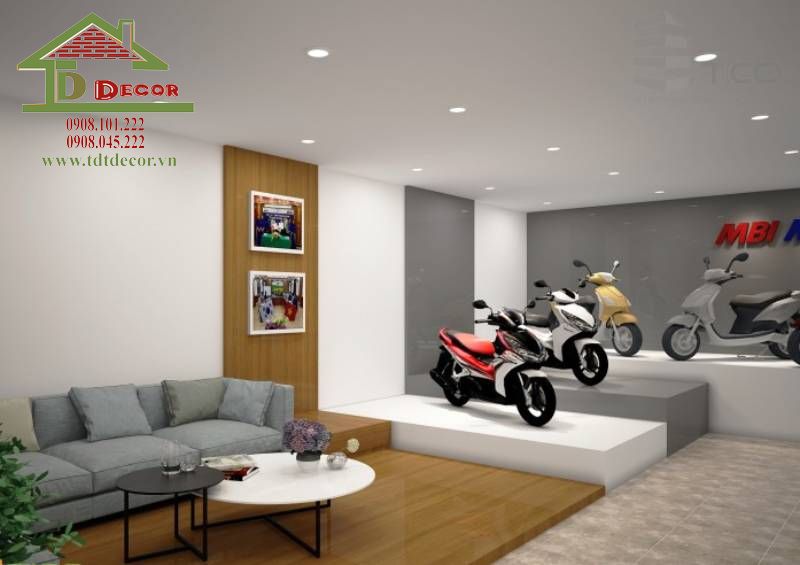 thiết kế showroom xe máy 