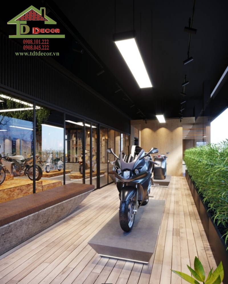 thiết kế showroom xe máy