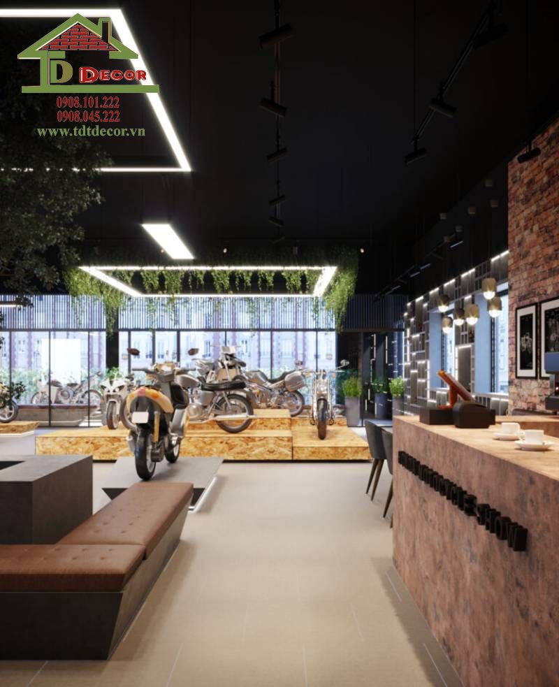 thiết kế showroom xe máy