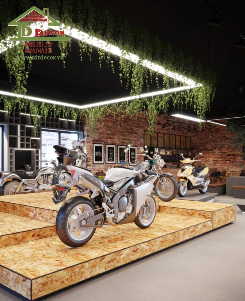 thiết kế showroom xe máy