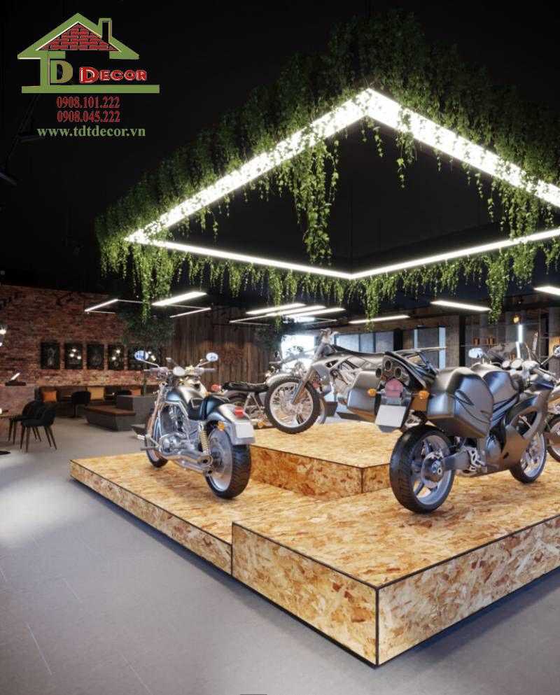 thiết kế showroom xe máy
