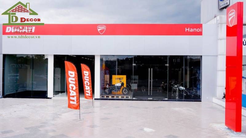 thiết kế showroom xe máy