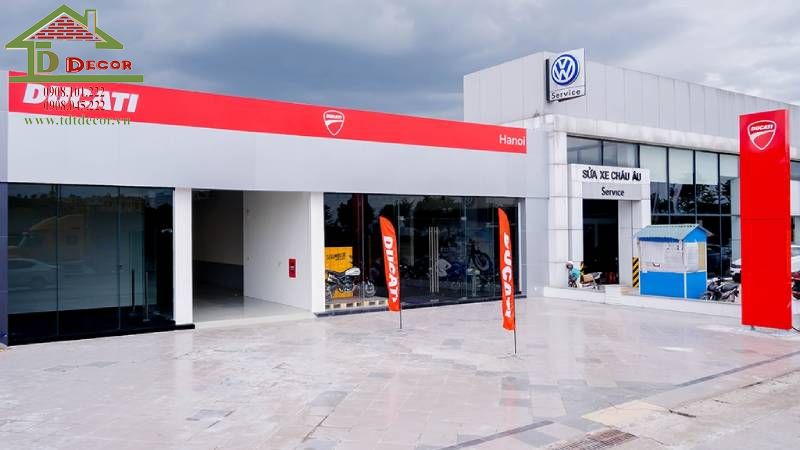 thiết kế showroom xe máy
