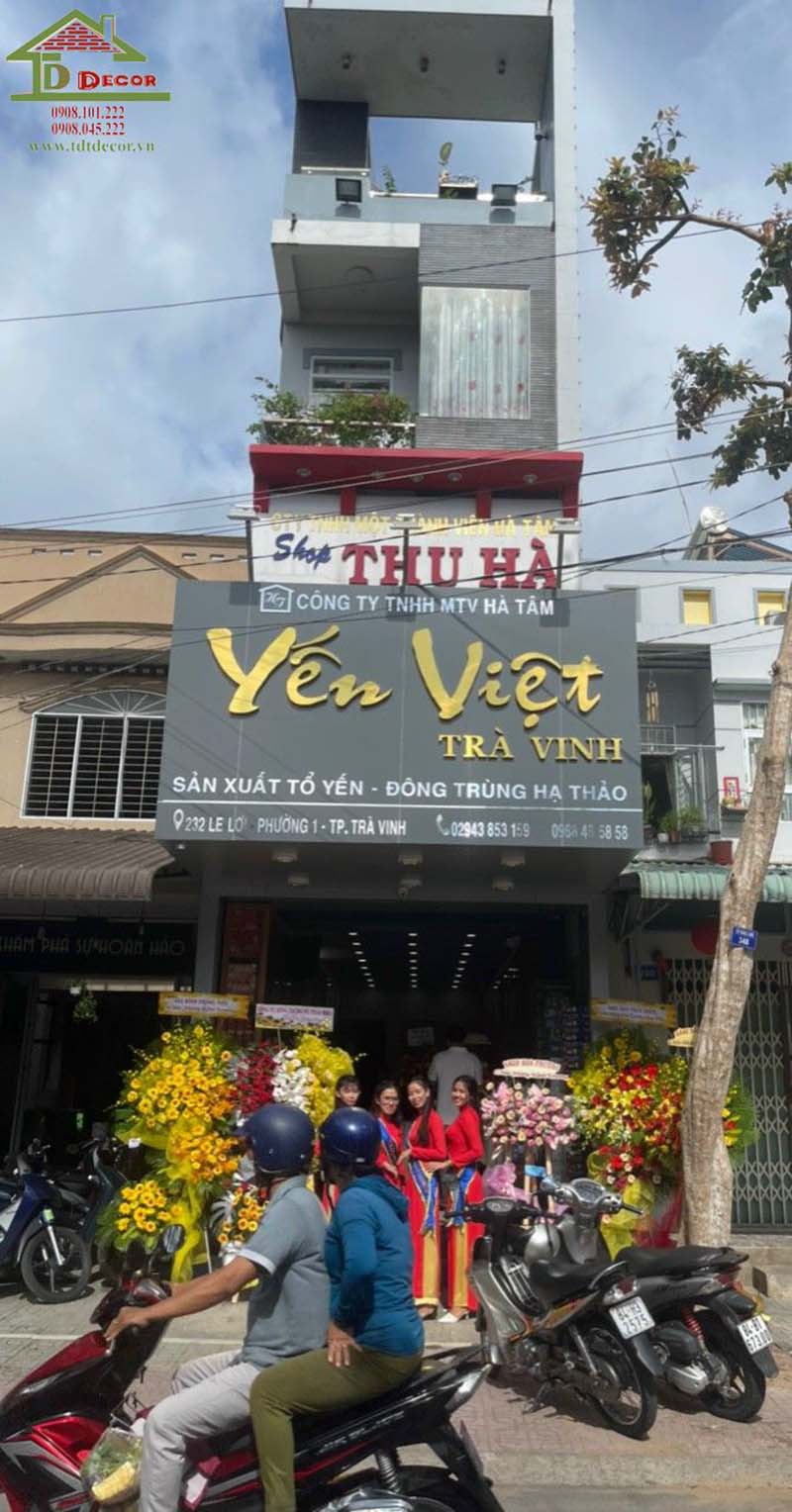 thiết kế shop yến sào