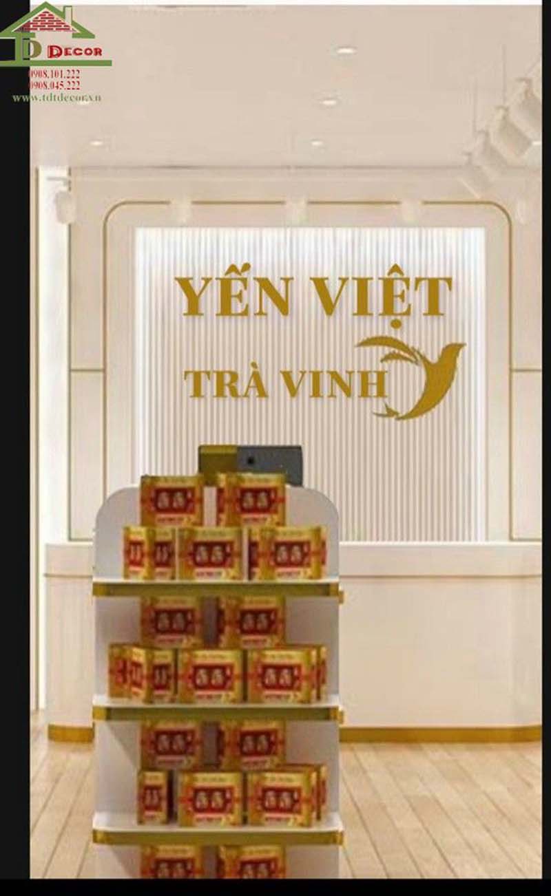 thiết kế shop yến sào