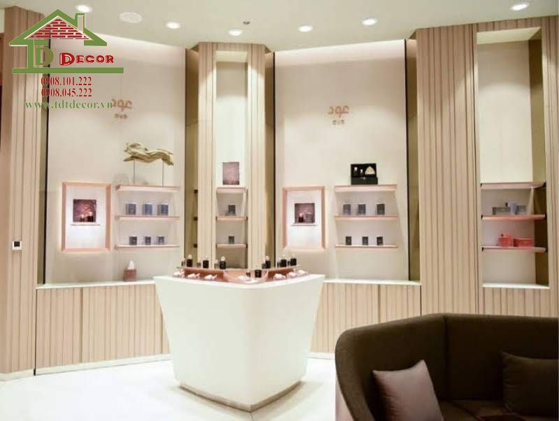 thiết kế cửa hàng nước hoa
