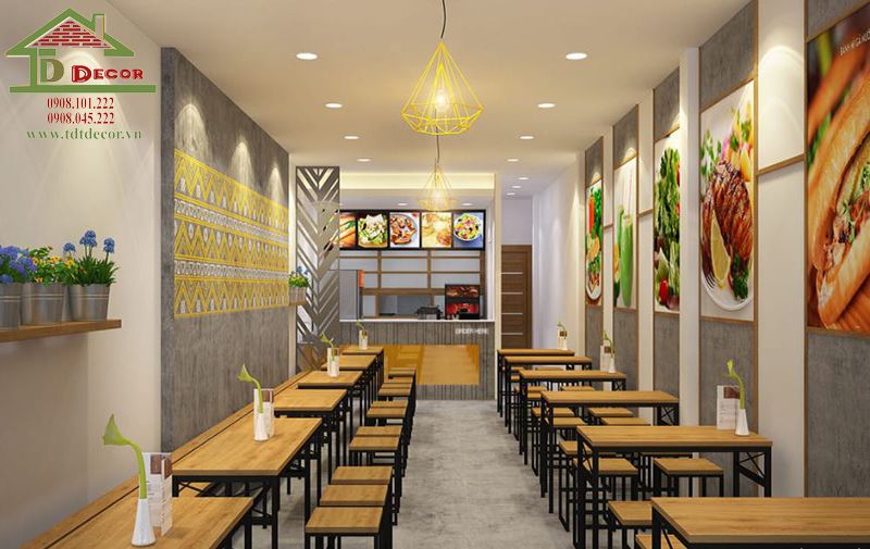 Thiết kế quán ăn đẹp mang đến trải nghiệm tuyệt vời cho khách hàng