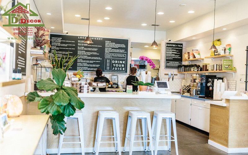 thiết kế quán sinh tố