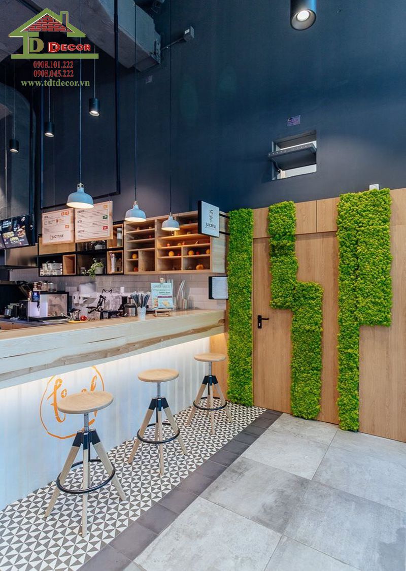 thiết kế quán sinh tố