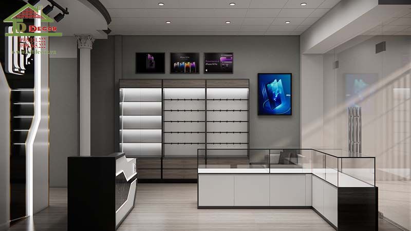 tủ trưng bày điện thoại