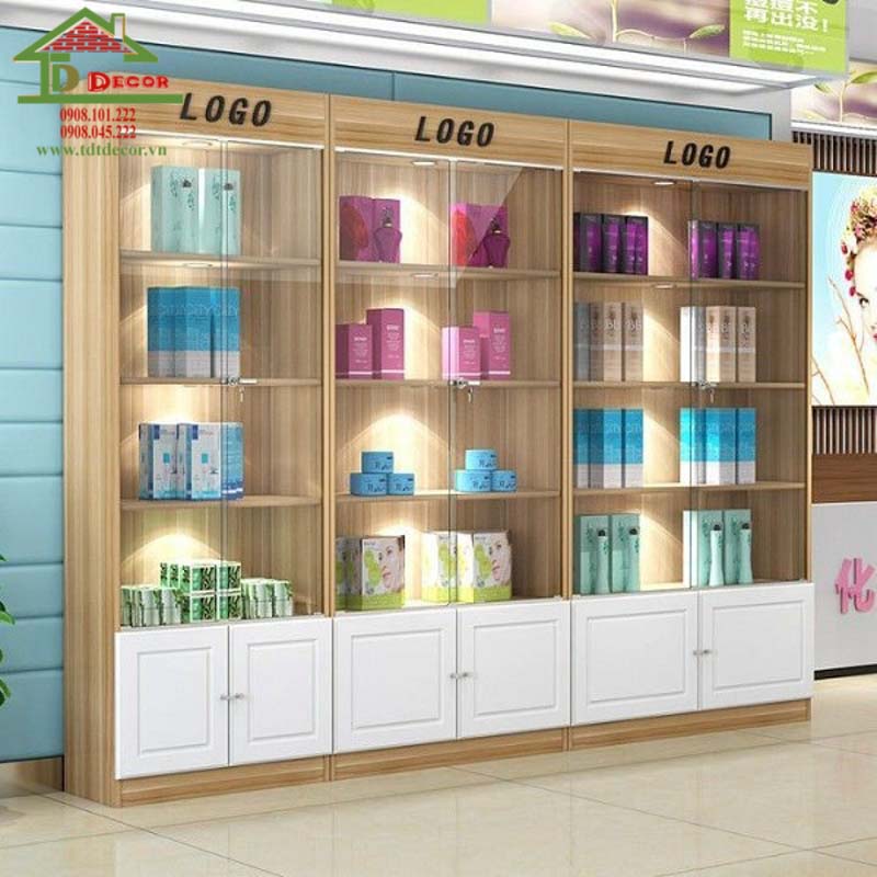 Tủ trưng bày mỹ phẩm