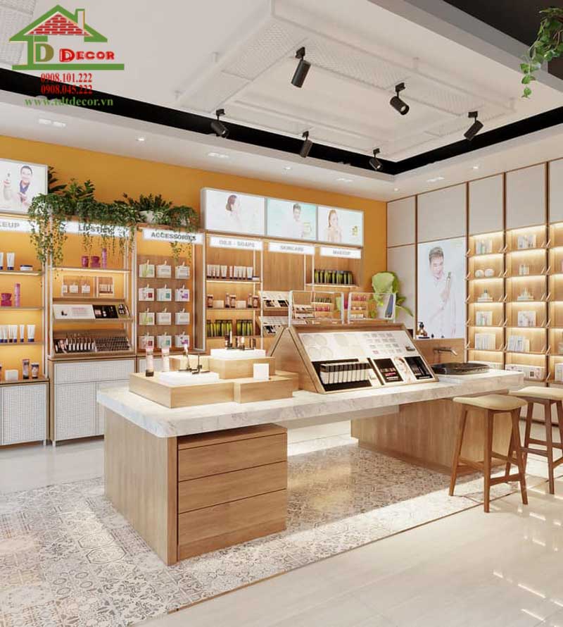 Tủ trưng bày mỹ phẩm