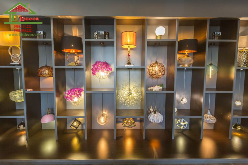 Thiết kế cửa hàng đèn trang trí