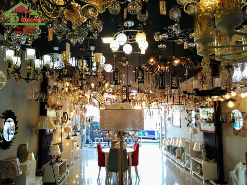 Thiết kế cửa hàng đèn trang trí