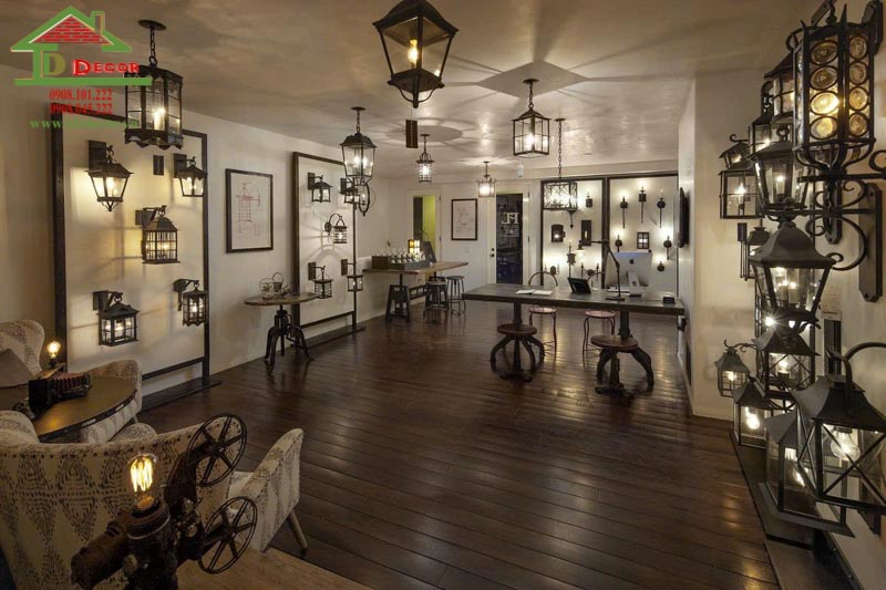 Thiết kế cửa hàng đèn trang trí