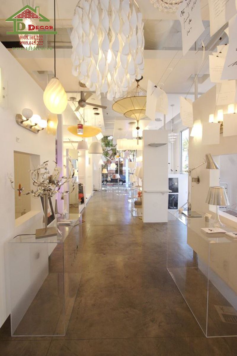 thiết kế cửa hàng đèn trang trí