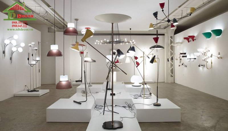 Thiết kế cửa hàng đèn trang trí
