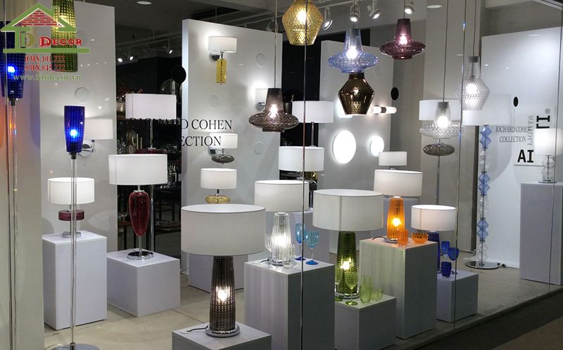 thiết kế cửa hàng đèn trang trí