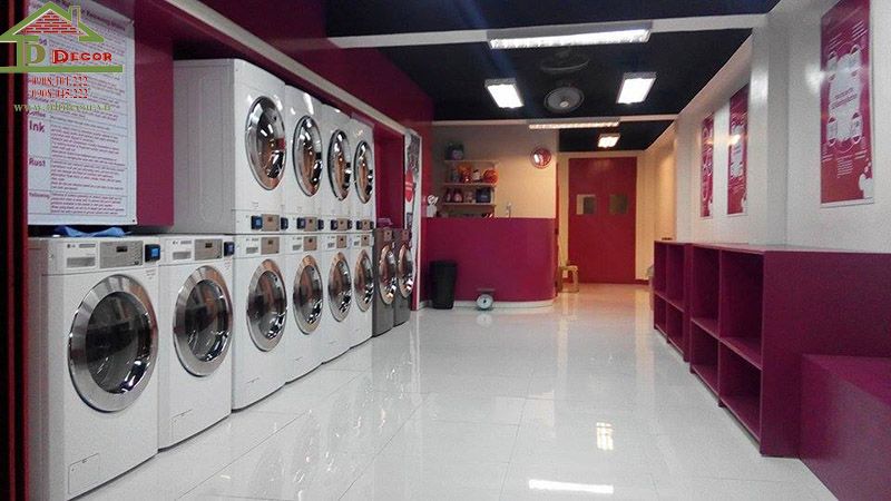 Tổng hợp 10 mẫu thiết kế cửa hàng giặt là đẹp hiện đại tối ưu công năng sử dụng