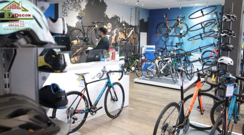 thiết kế cửa hàng xe đạp thể thao