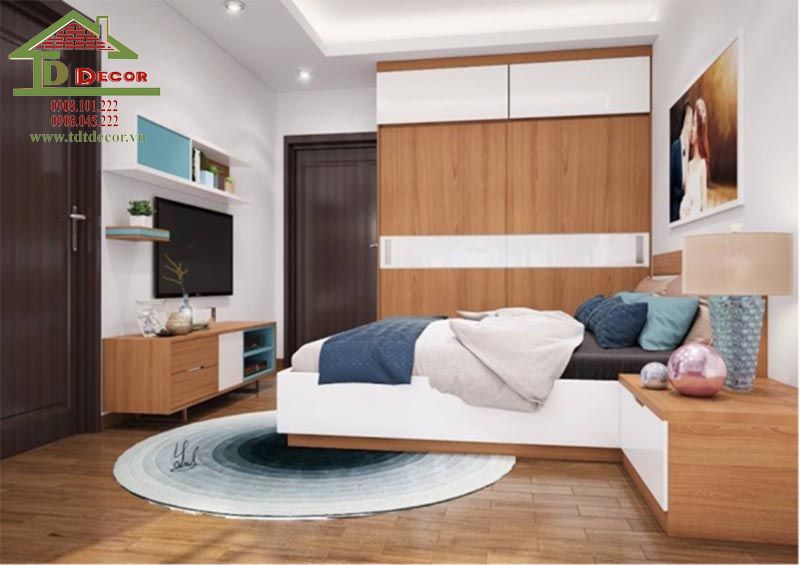 thiết kế nội thất chung cư 2 phòng ngủ 