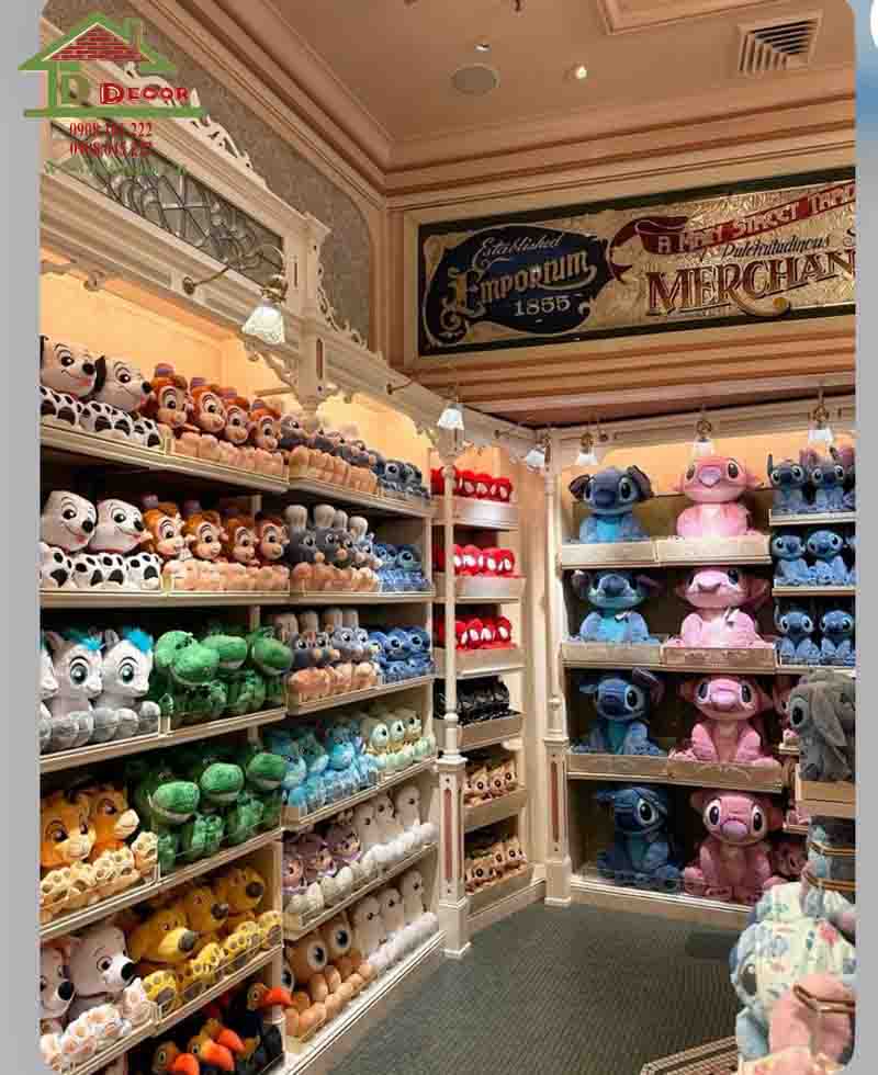 thiết kế cửa hàng gấu bông