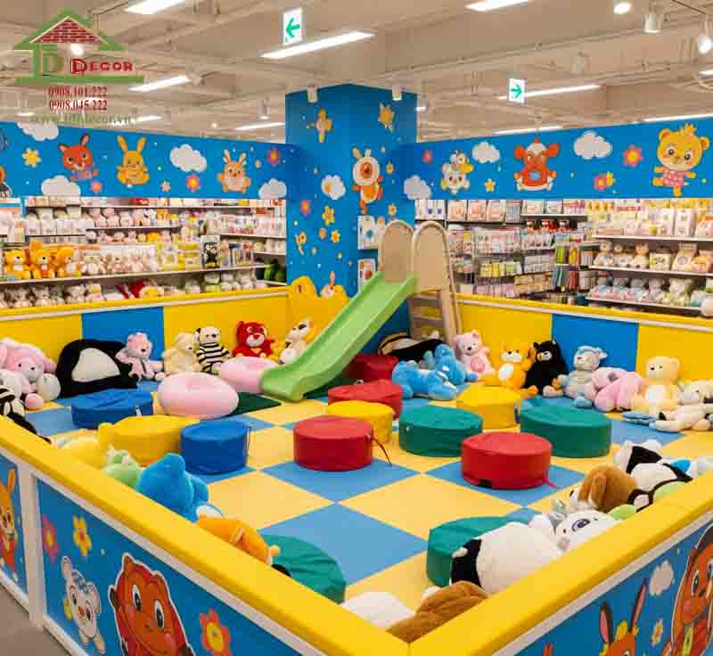 thiết kế cửa hàng gấu bông