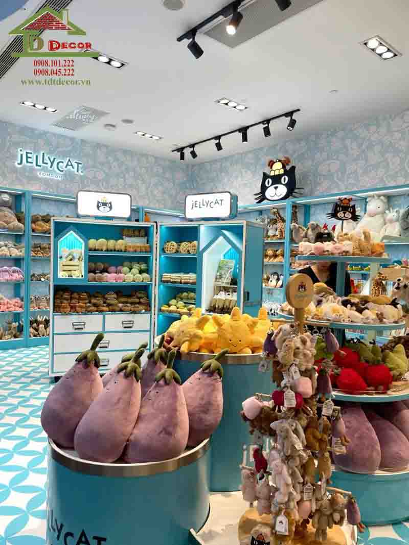 thiết kế cửa hàng gấu bông