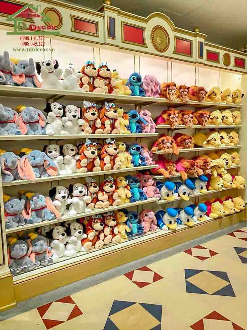 thiết kế cửa hàng gấu bông