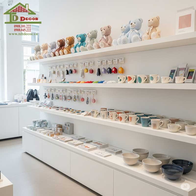 thiết kế cửa hàng phụ kiện quà tặng