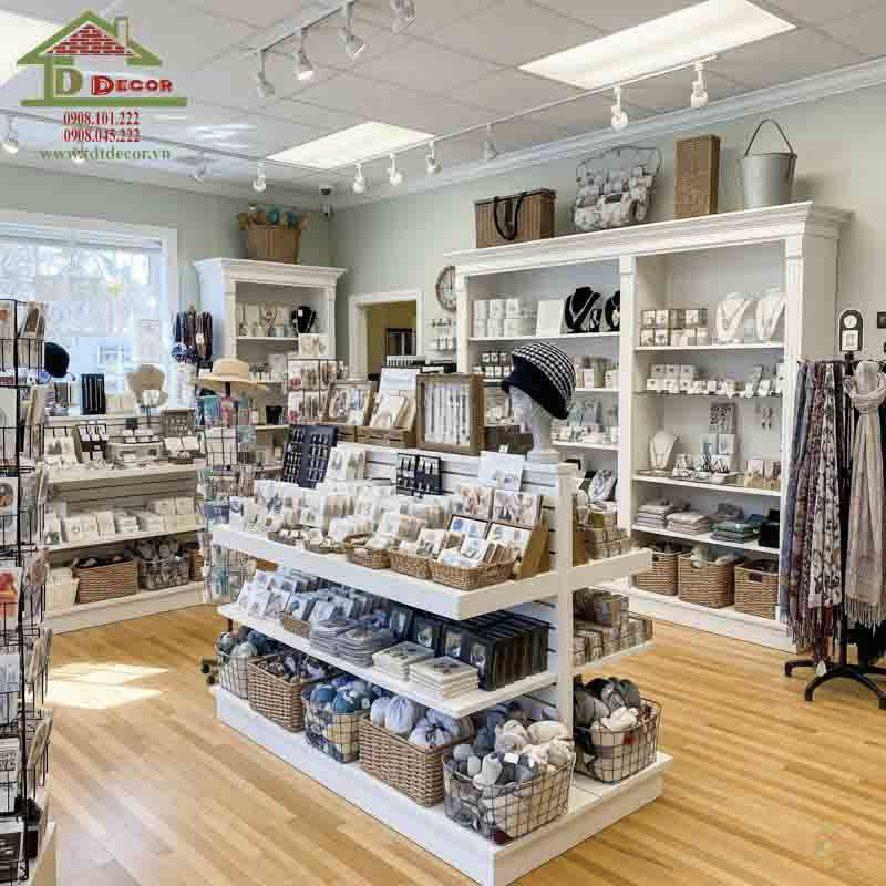 thiết kế cửa hàng phụ kiện quà tặng