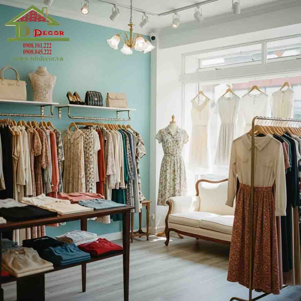 25+ Thiết kế cửa hàng quần áo Vintage được ưa chuộng nhất 2025