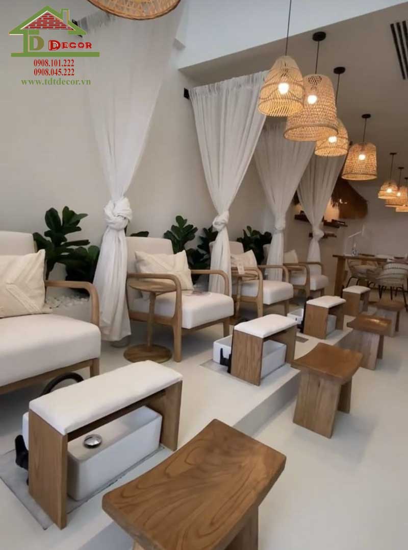 thiết kế tiệm nail Hàn Quốc