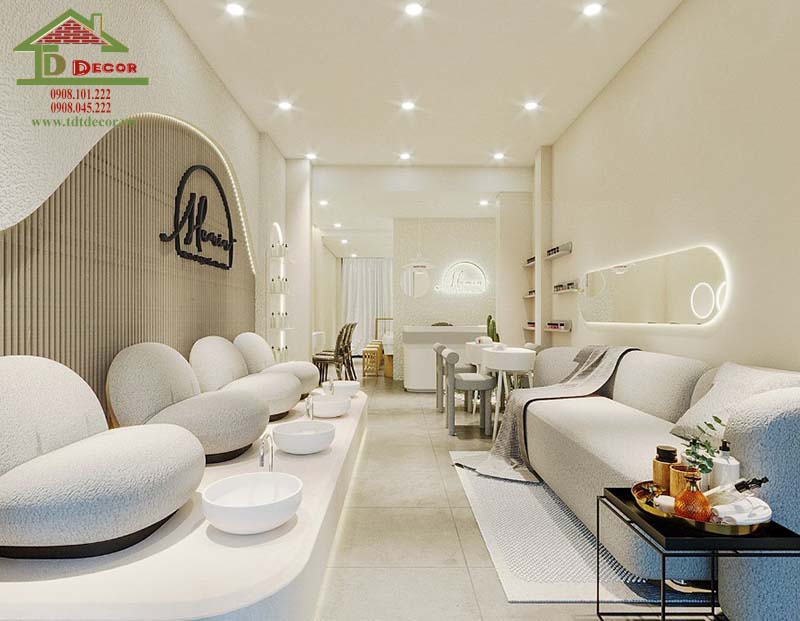 thiết kế tiệm nail Hàn Quốc