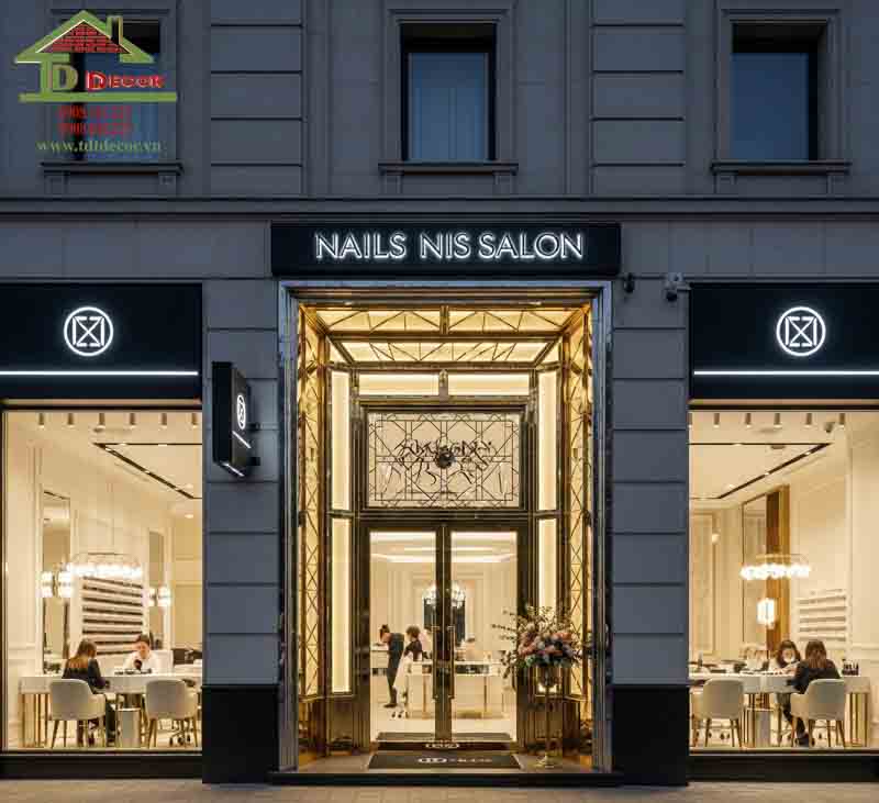 thiết kế tiệm nail Hàn Quốc