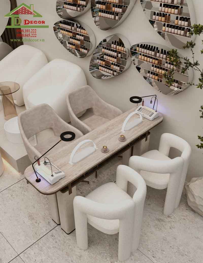 thiết kế tiệm nail Hàn Quốc