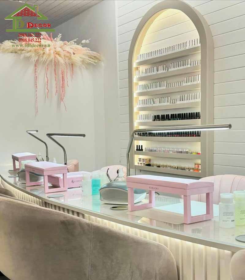 thiết kế tiệm nail Hàn Quốc
