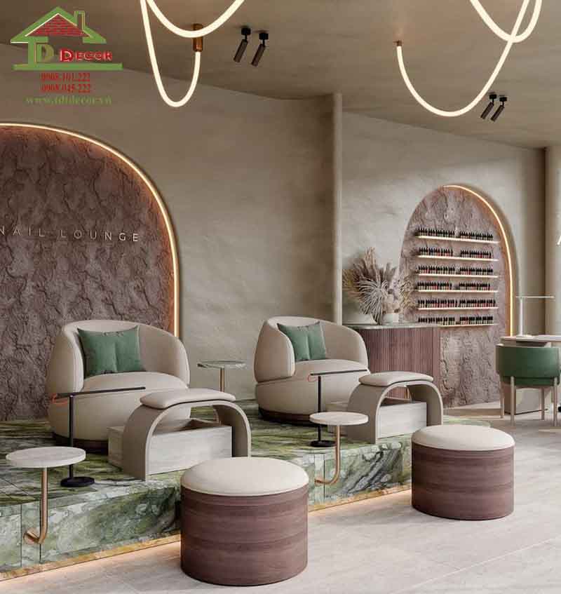 thiết kế tiệm nail Hàn Quốc