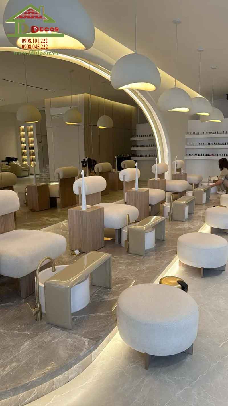 thiết kế tiệm nail Hàn Quốc