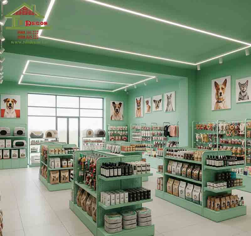 thiết kế shop thú cưng