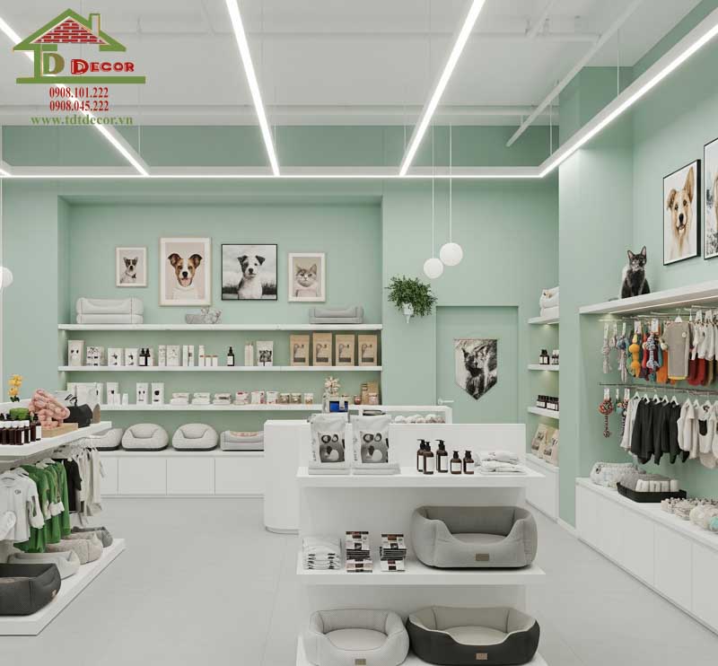 thiết kế shop thú cưng