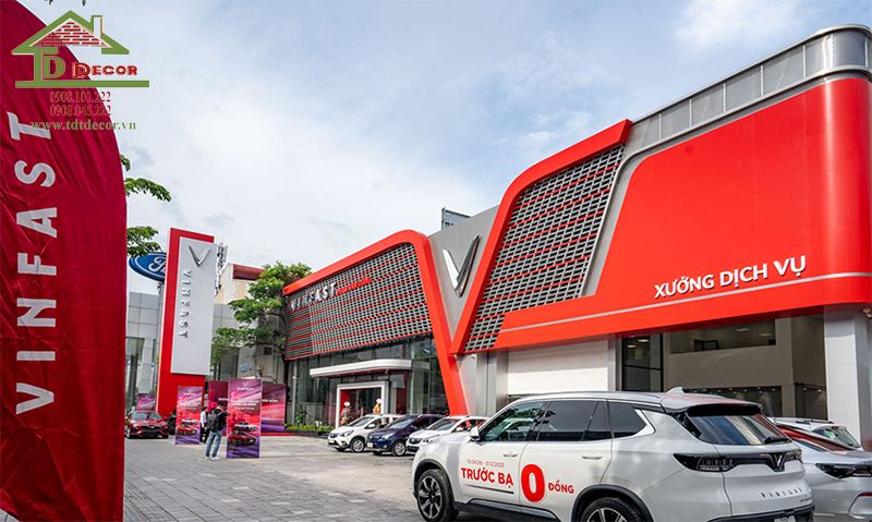 thiết kế showroom vinfast